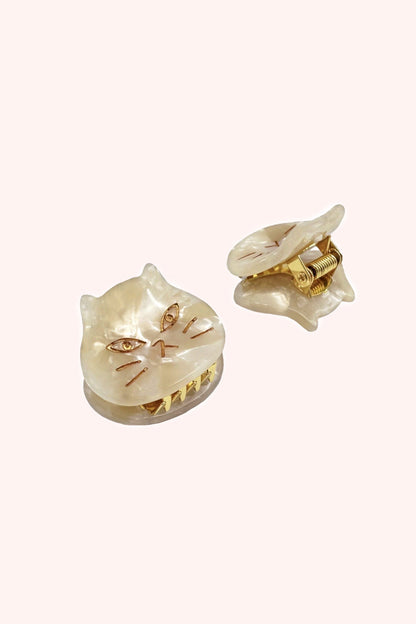 The Cat's Meow Jaw Clip Pair Ivory