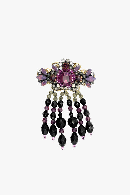 Anna Sui x Erickson Beamon Crystal Tassel Brooch