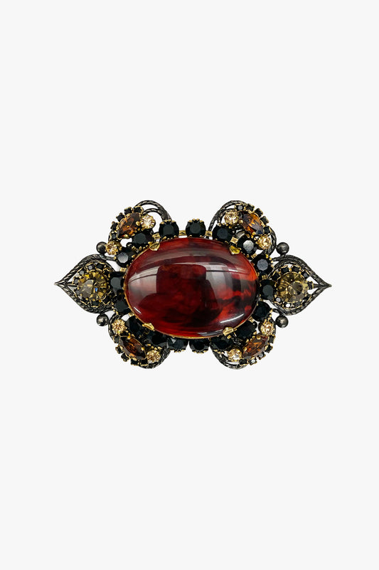 Anna Sui x Erickson Beamon Marbled Statement Brooch