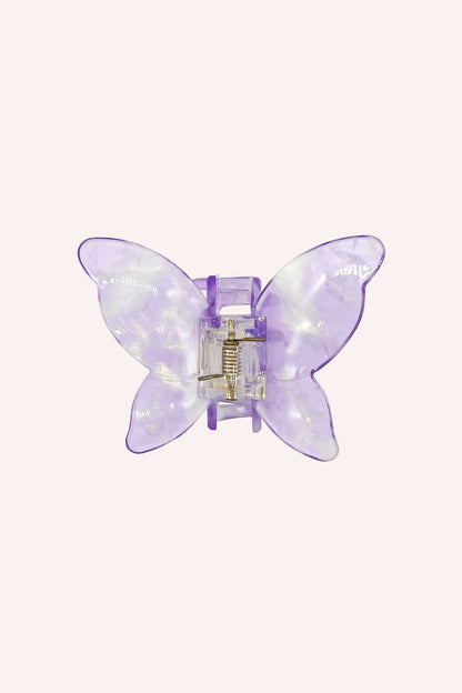 Large Gemstone Butterfly Jaw Clip Lavender