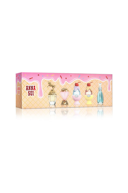 Box design: Fantasia, Sky, Sundae Pretty Pink, Sundae Yellow Mellow, Secret Wish, miniatures of 5ml