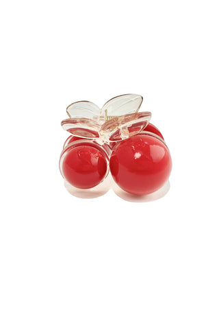 Baby Cherry Jaw Clip Pair <br> Red Black