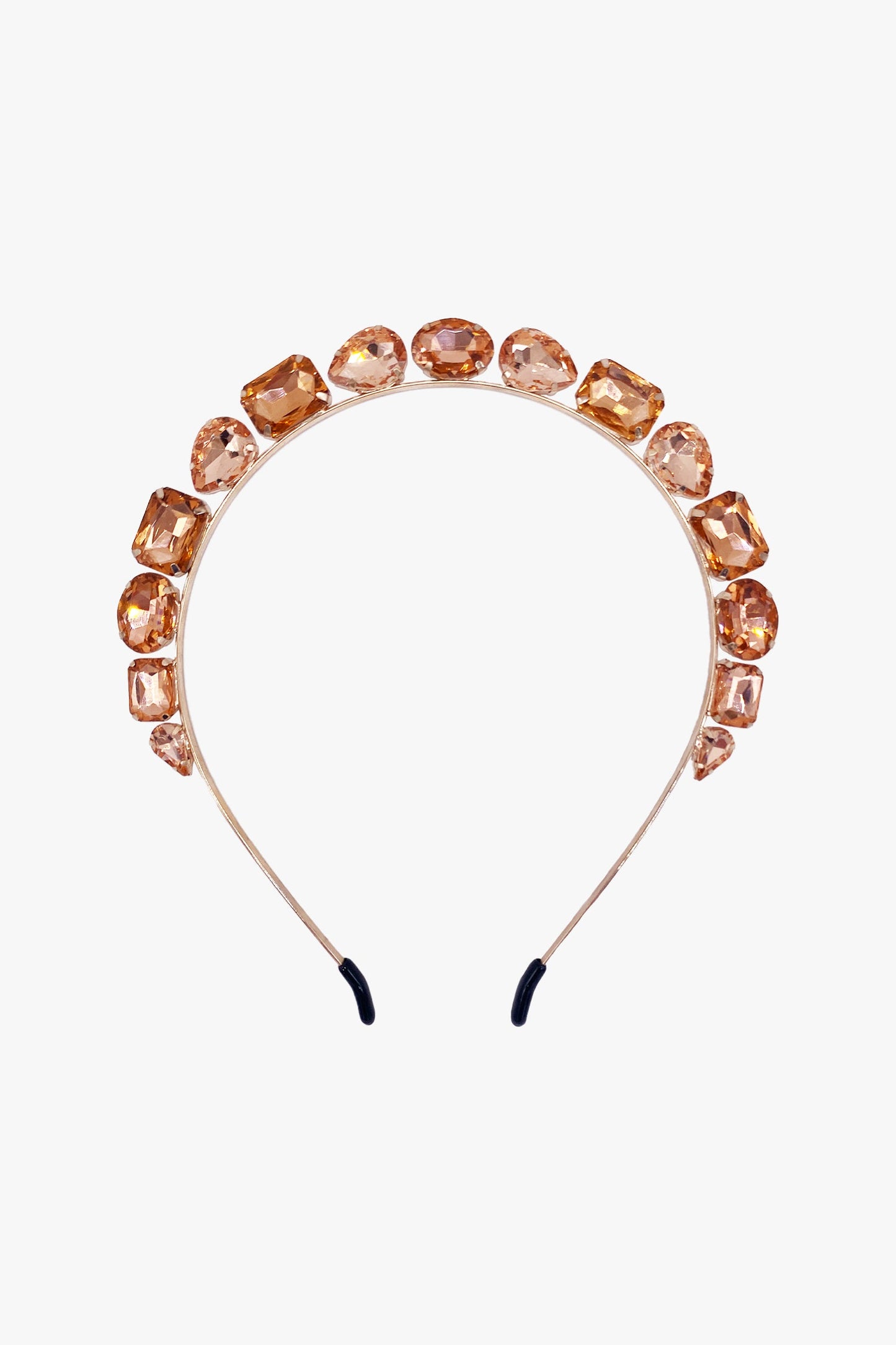 Jeweled Rose Gold Crown Headband