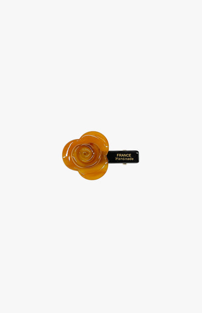 Petite Fleur Side Clip - Caramel