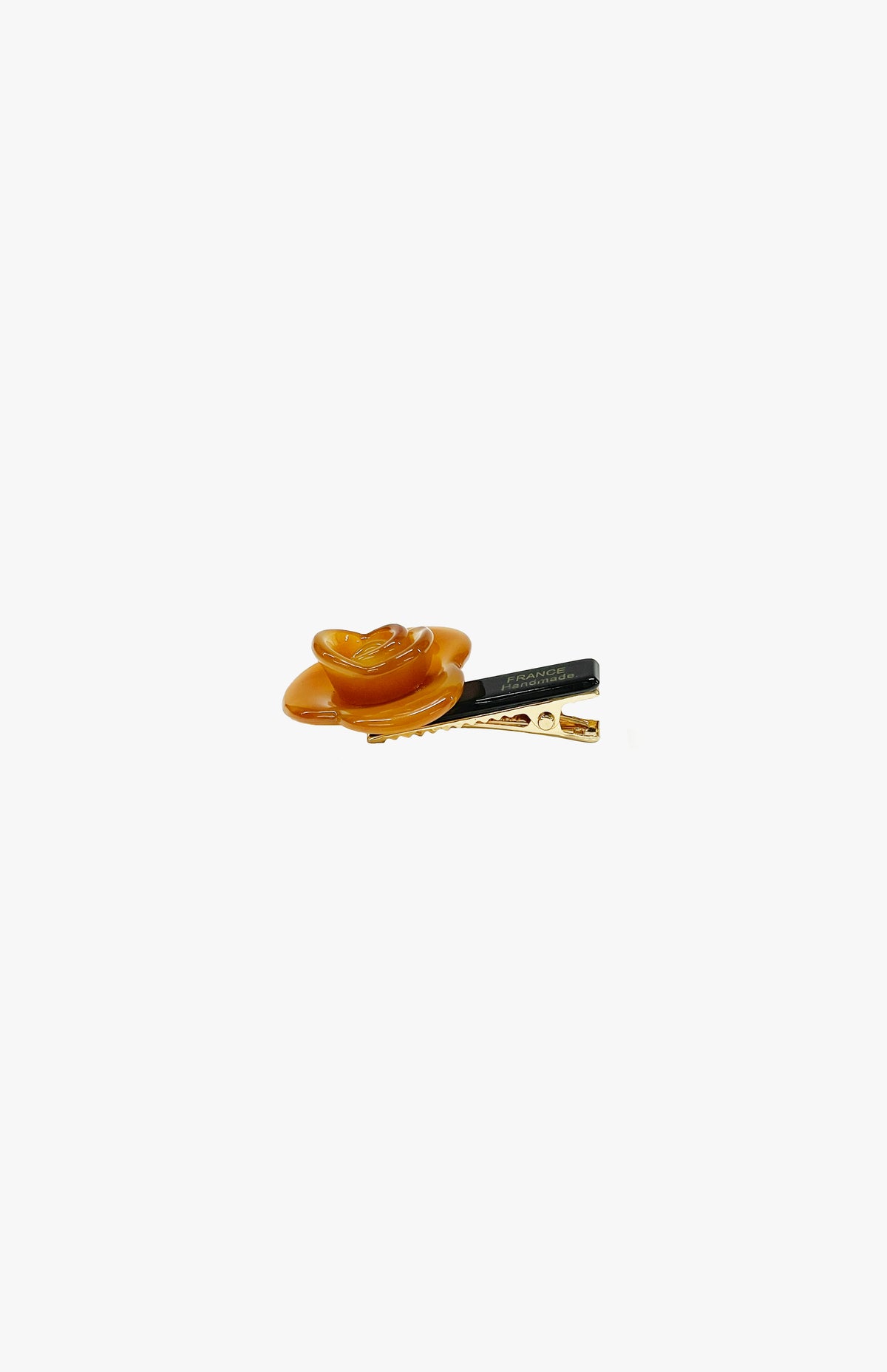 Petite Fleur Side Clip - Caramel