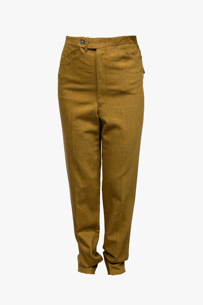 Vintage 60's Wool Blend Slim Fit Trousers