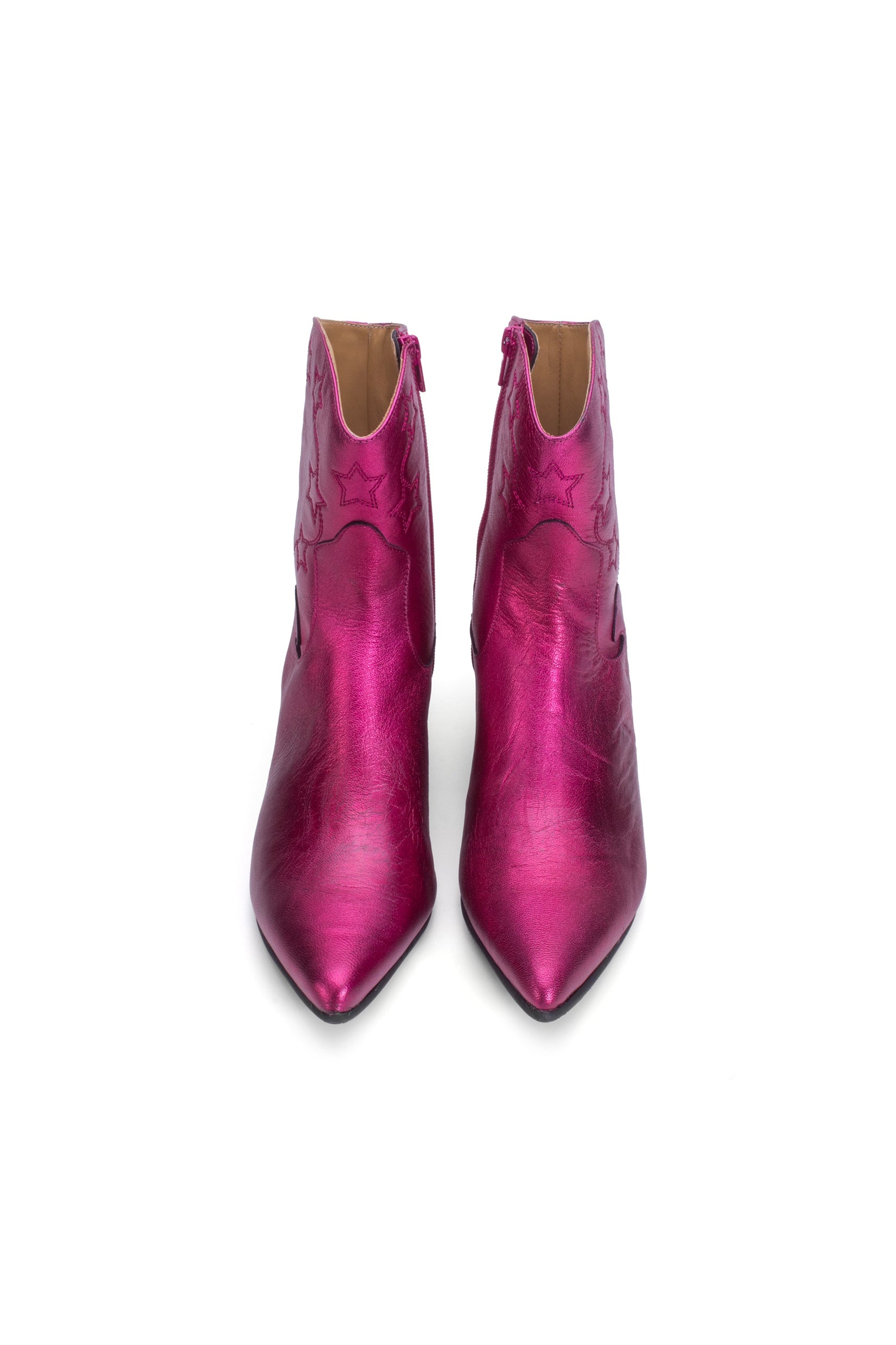 John Fluevog x Anna Sui Brocade Mules- Pink