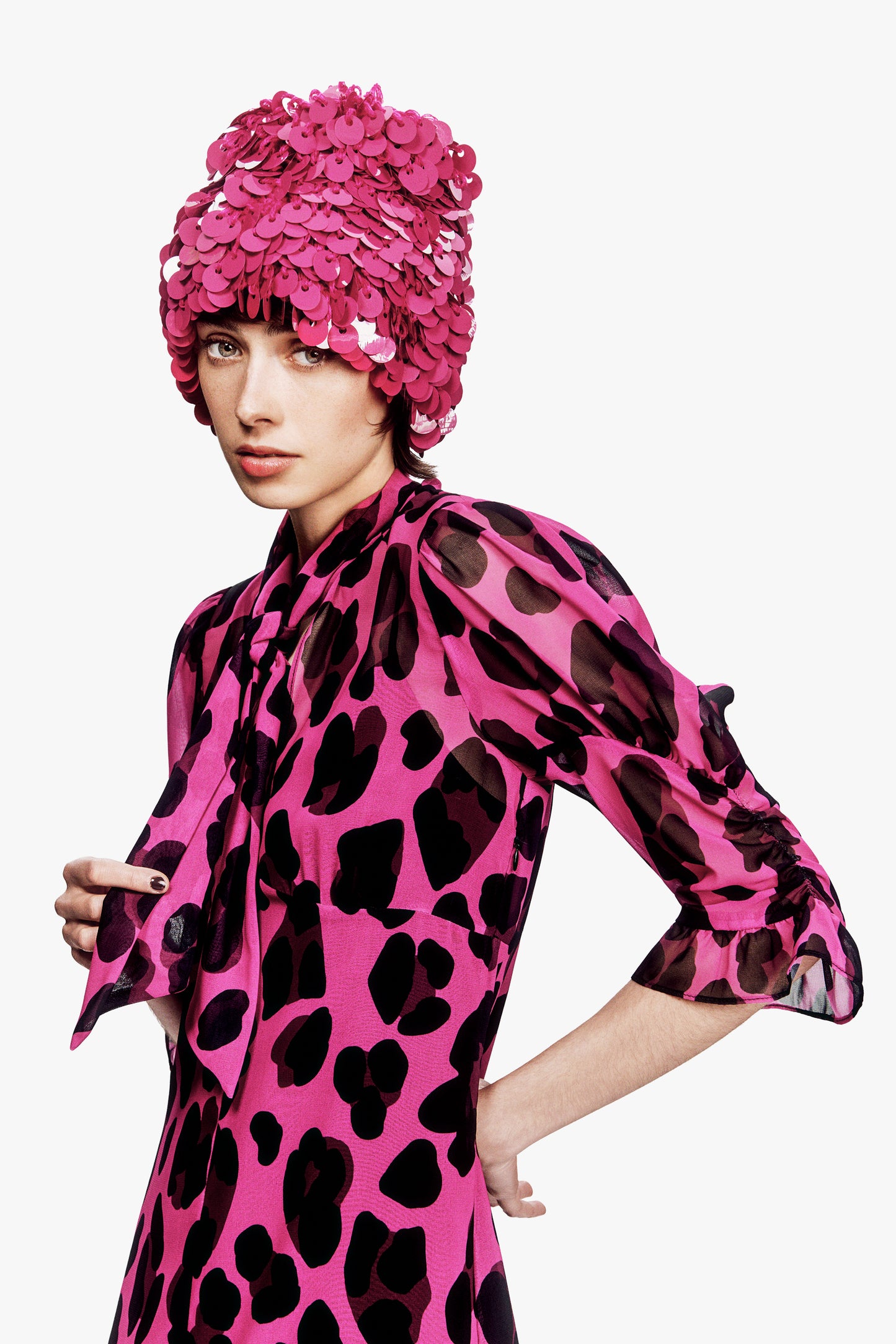 Paillettes Beanie - Ruby