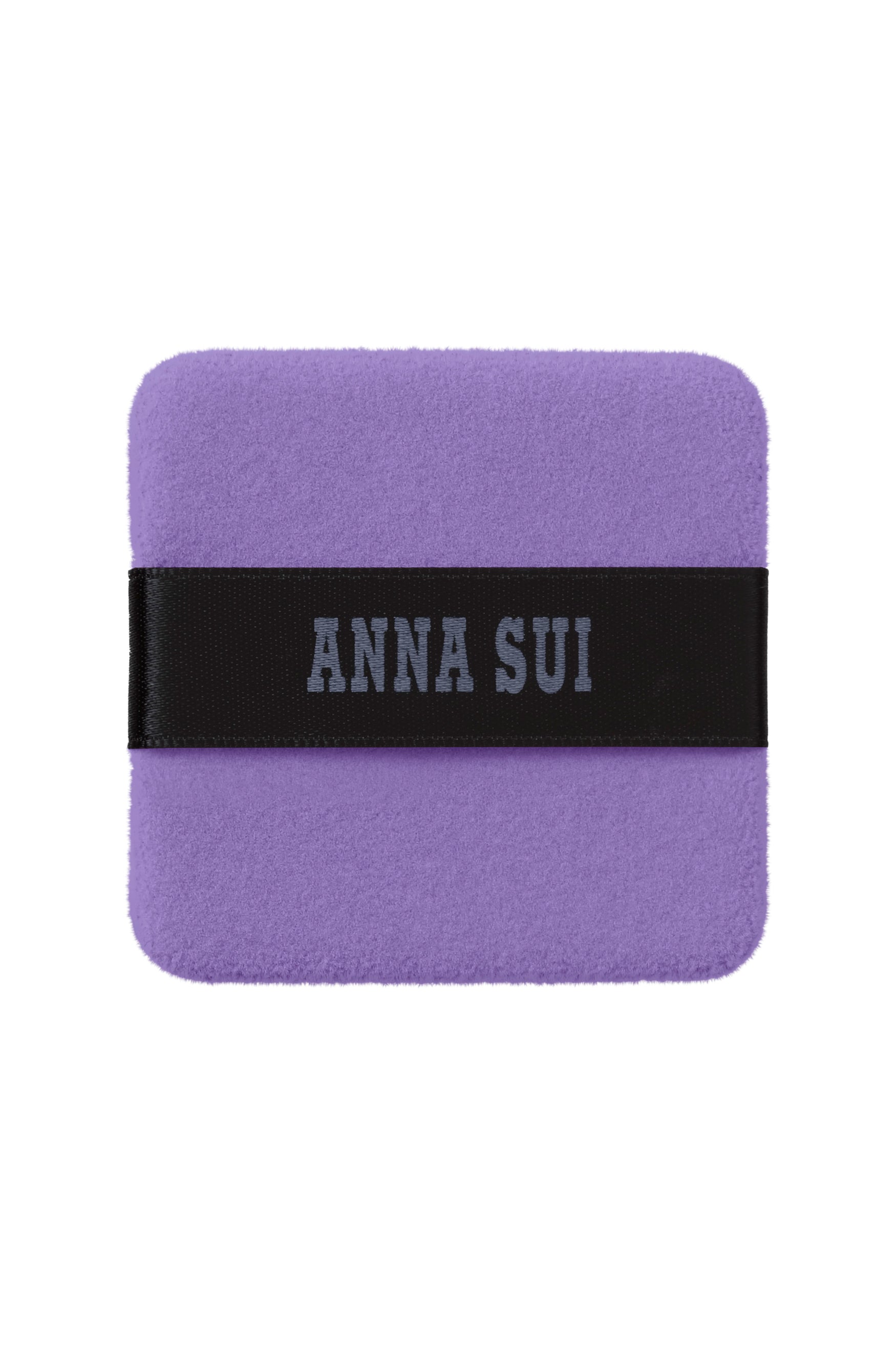 Anna Sui Mini Puff is perfect for applying Face Powder, violet with a black ribbon