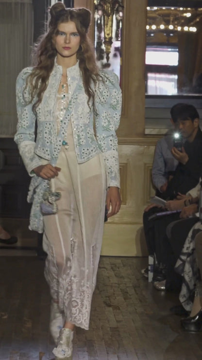 Morning Glory Brocade Victorian Jacket