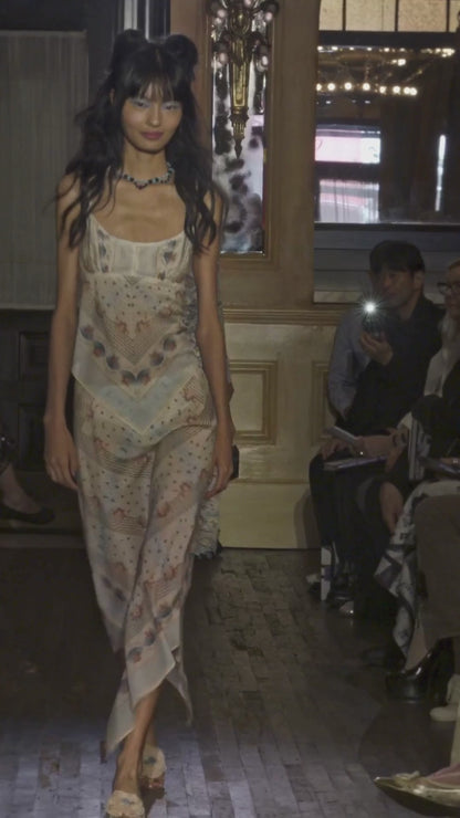 Heritage Scarf Print Apron Top