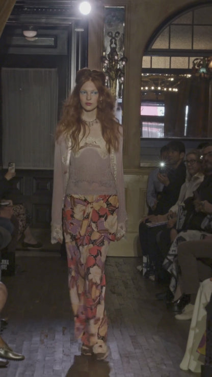 Lingerie Lace Knit Camisole - Blush