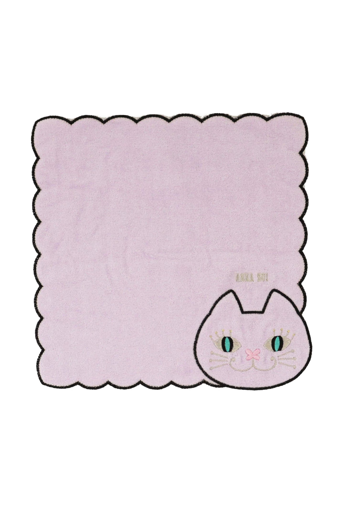 Cat Embroidery Washcloth