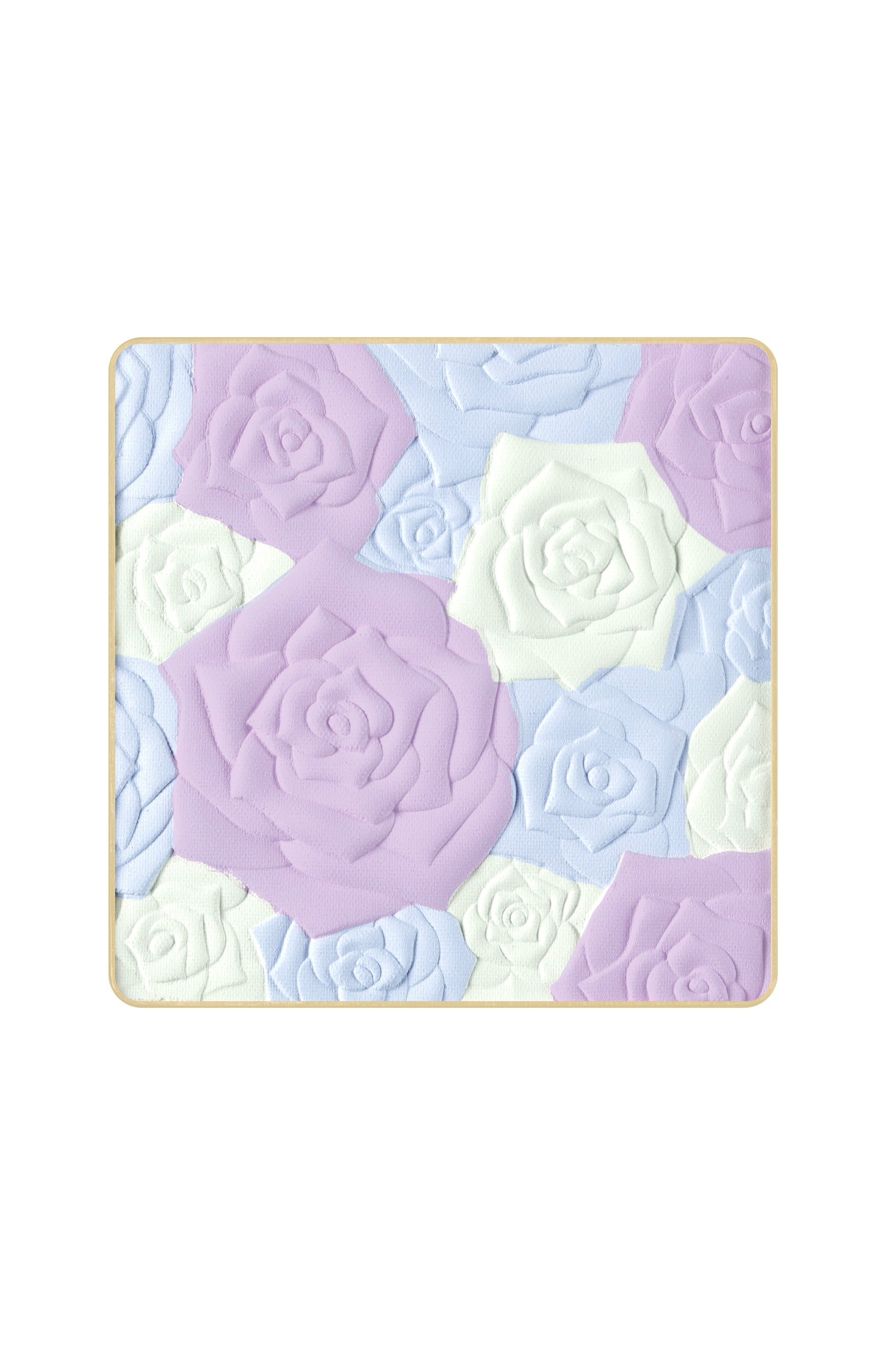 The 200 refill Anna Sui Rose Pressed Powder squared purple bouquet, Lavender. Baby blue shade