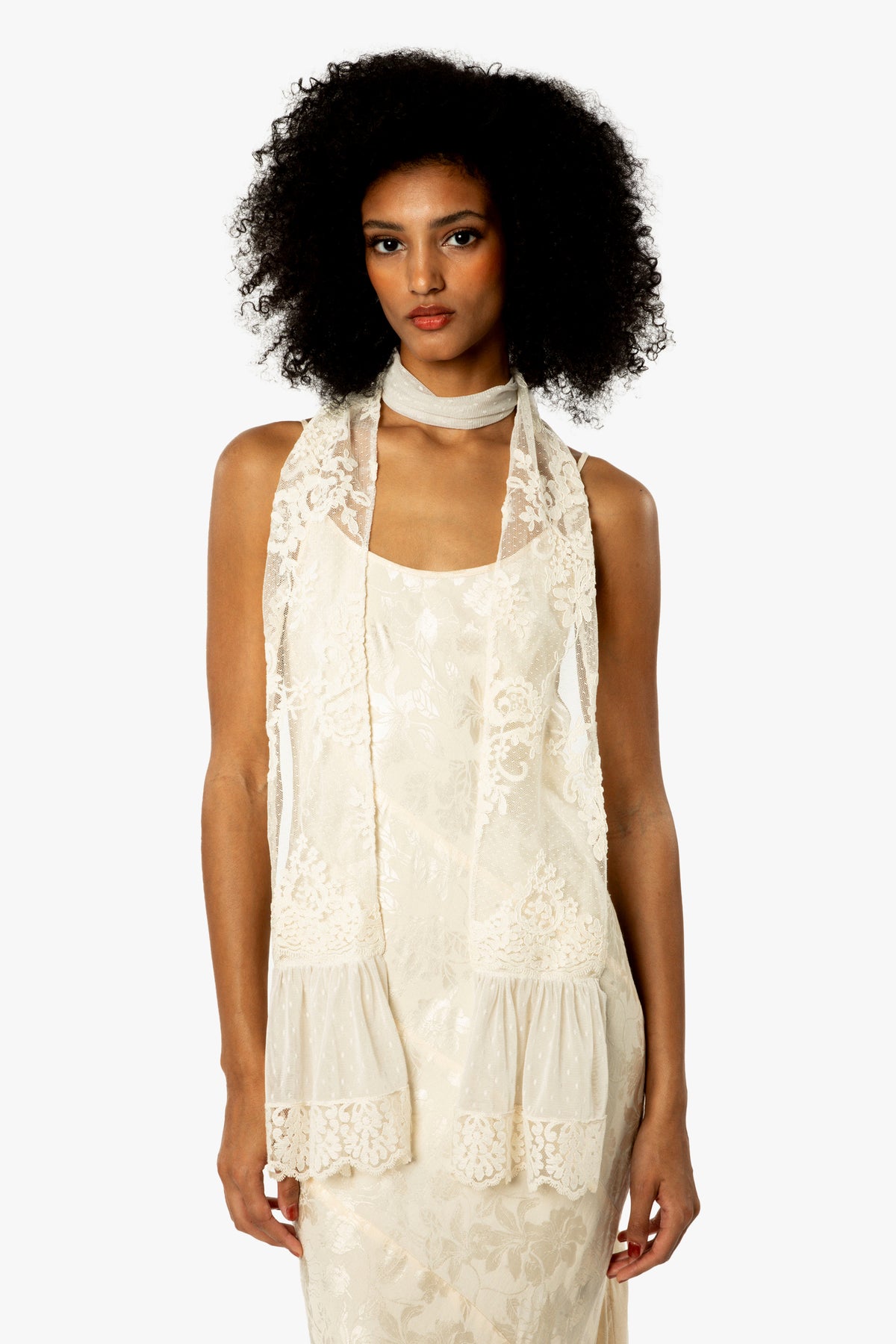 Corded Lace Combo Scarf
