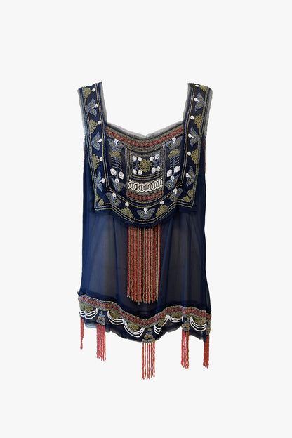 Anna Sui Beaded Cami Top