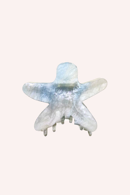 Large Light Blue Starfish Jaw Clip