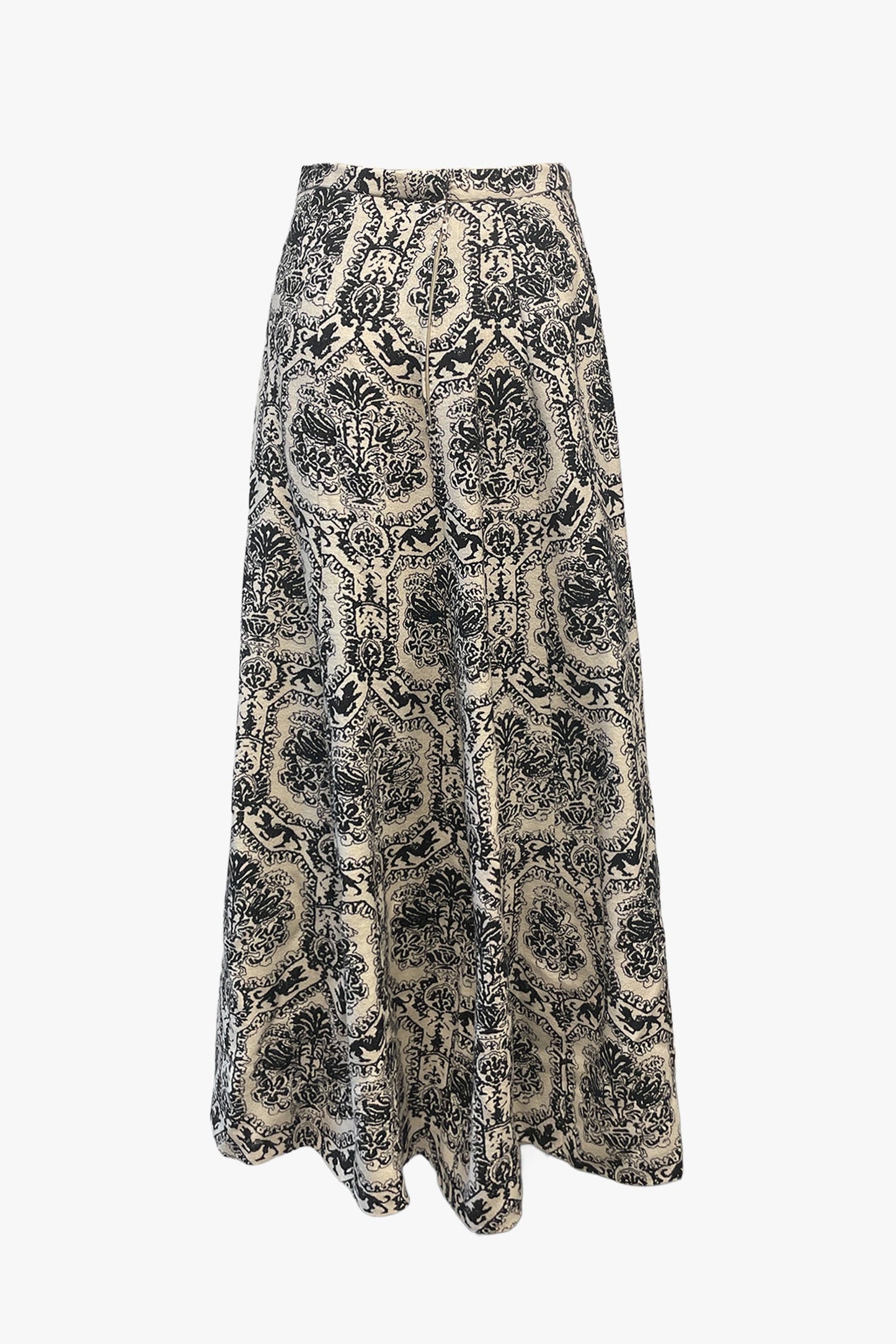 Vintage Wallpaper Print Skirt