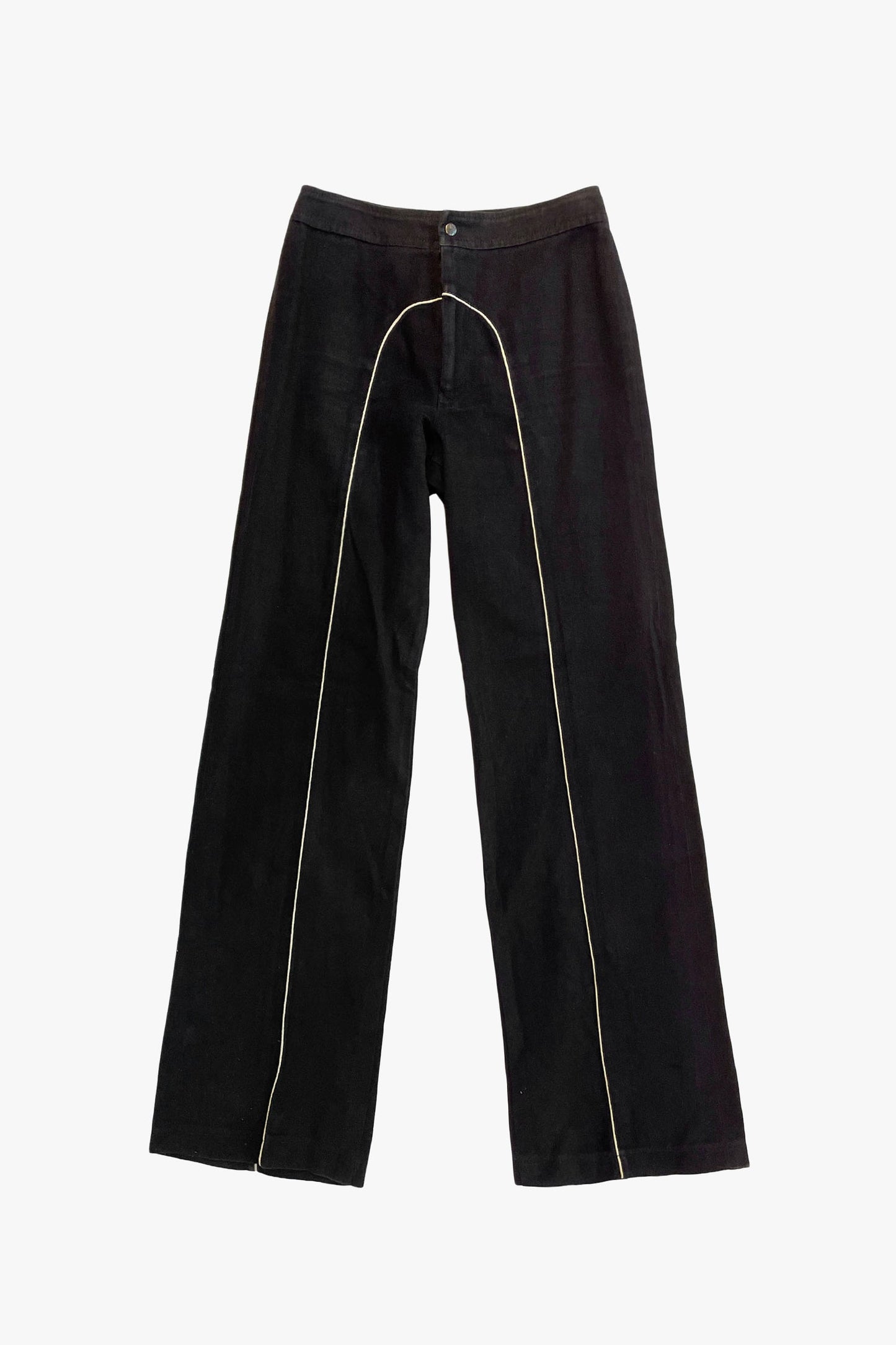 Vintage Roncelli Black Moto Jacket and Pant Set