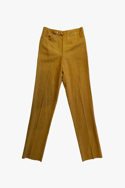 Vintage 60's Wool Blend Slim Fit Trousers