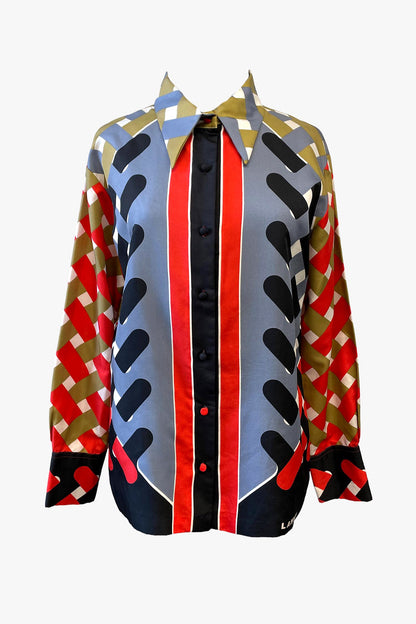 Vintage 70’s Lanvin Button Up Top