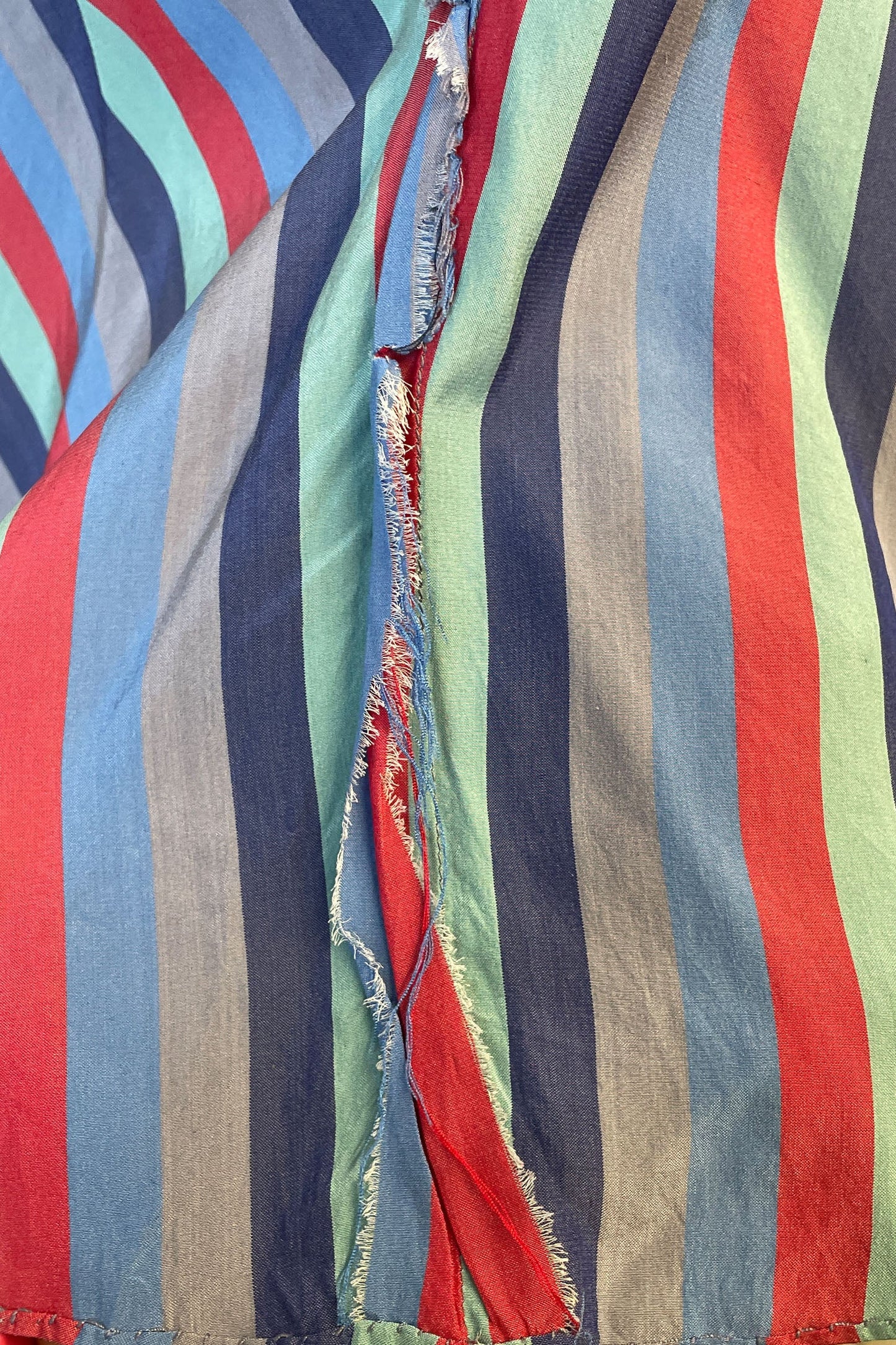 Vintage Silk Crepe De Chine With Smocking Top