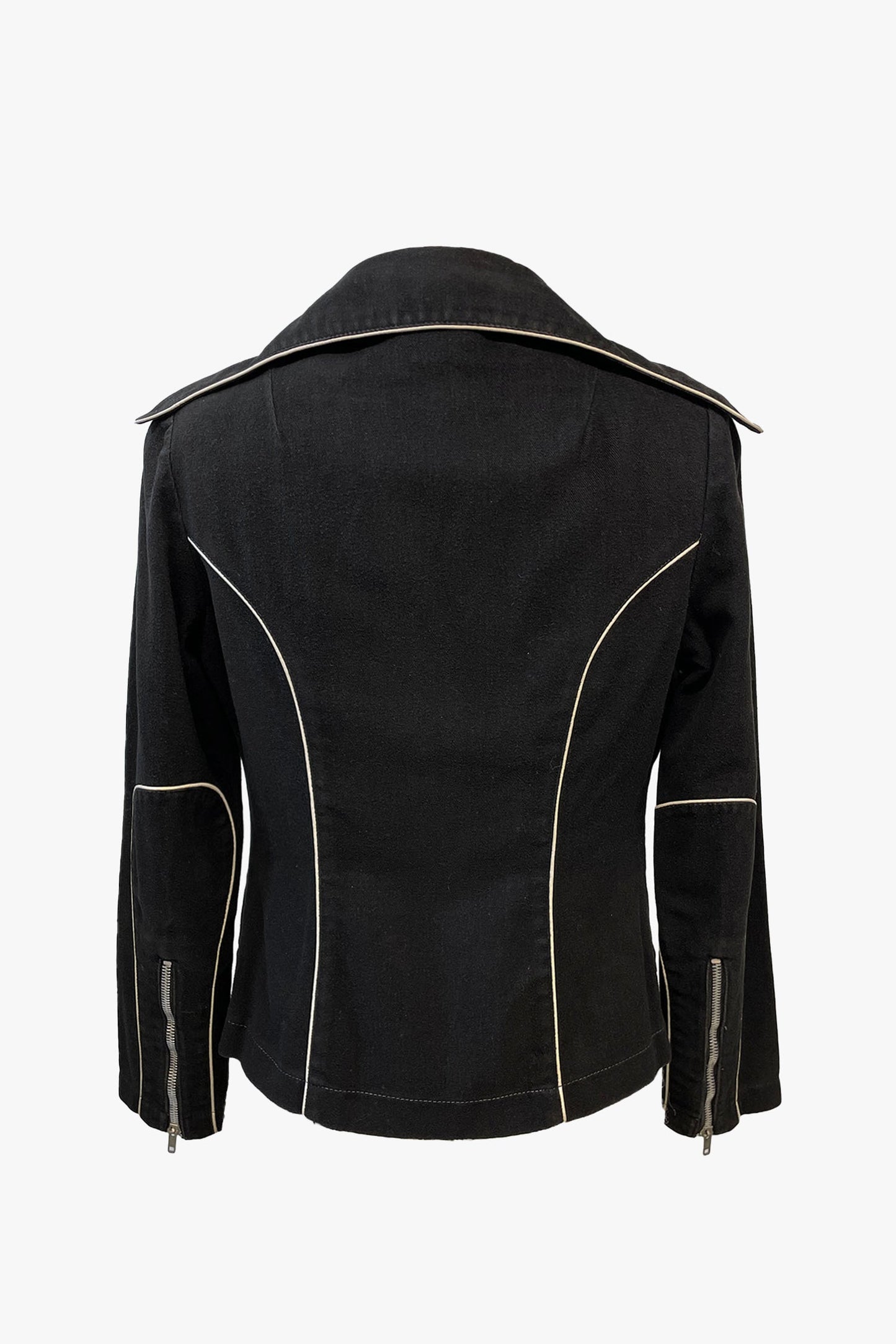 Vintage Roncelli Black Moto Jacket and Pant Set