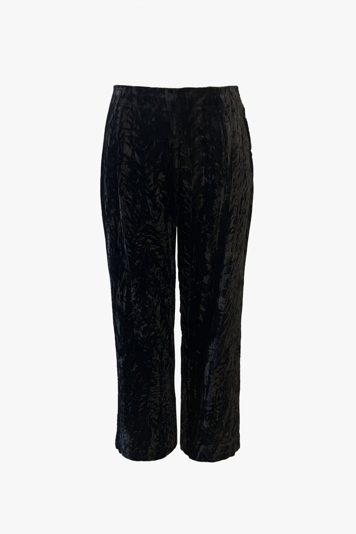 Vintage 60's Black Crushed Velvet Pants