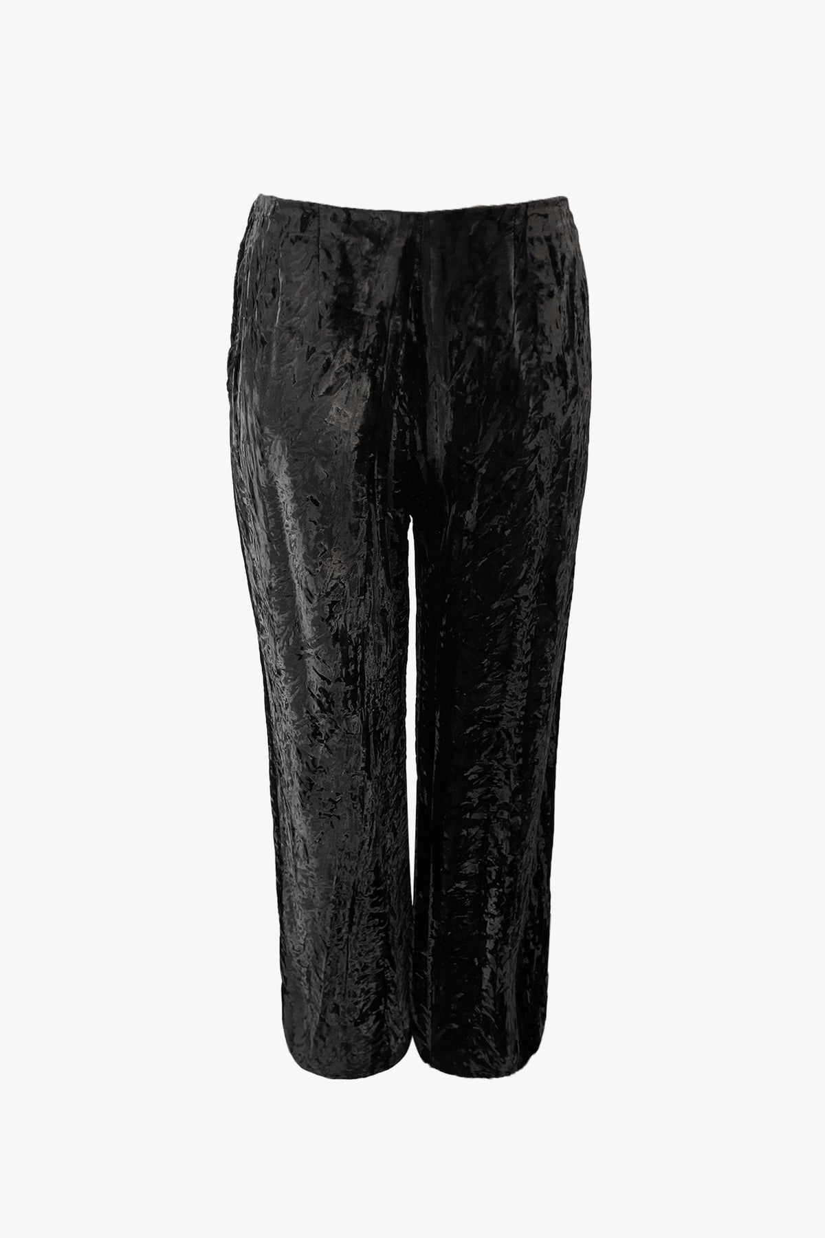 Vintage 60's Black Crushed Velvet Pants