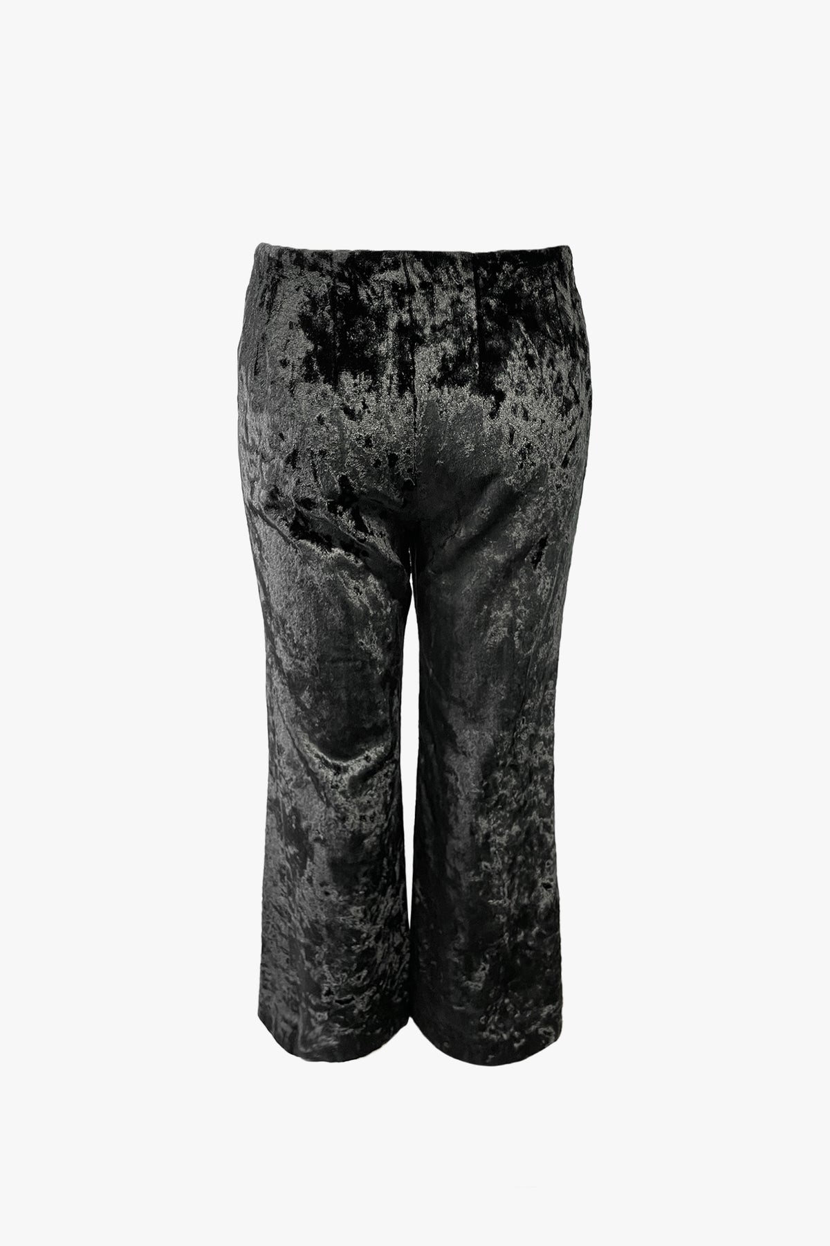 Vintage Black Crushed Velvet Pants