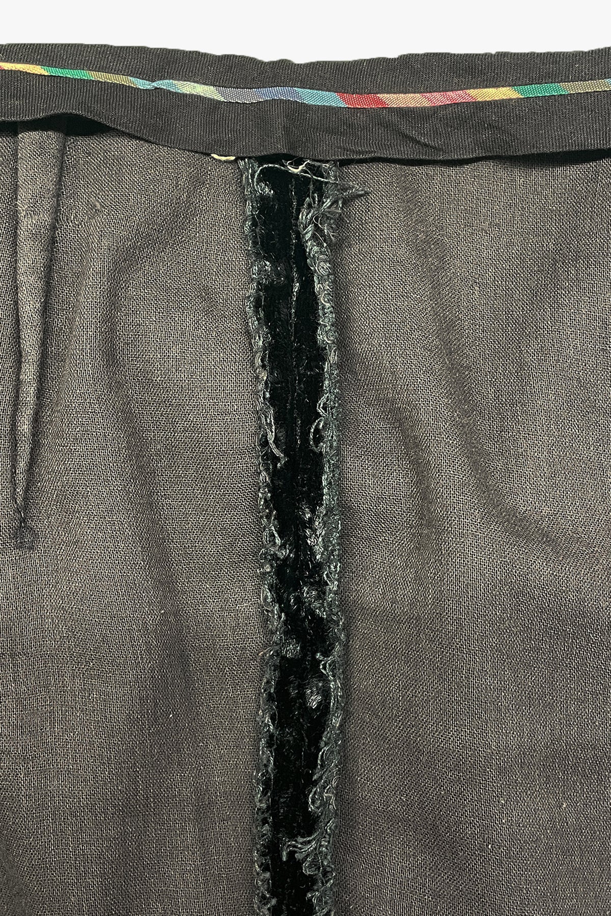 Vintage Black Crushed Velvet Pants