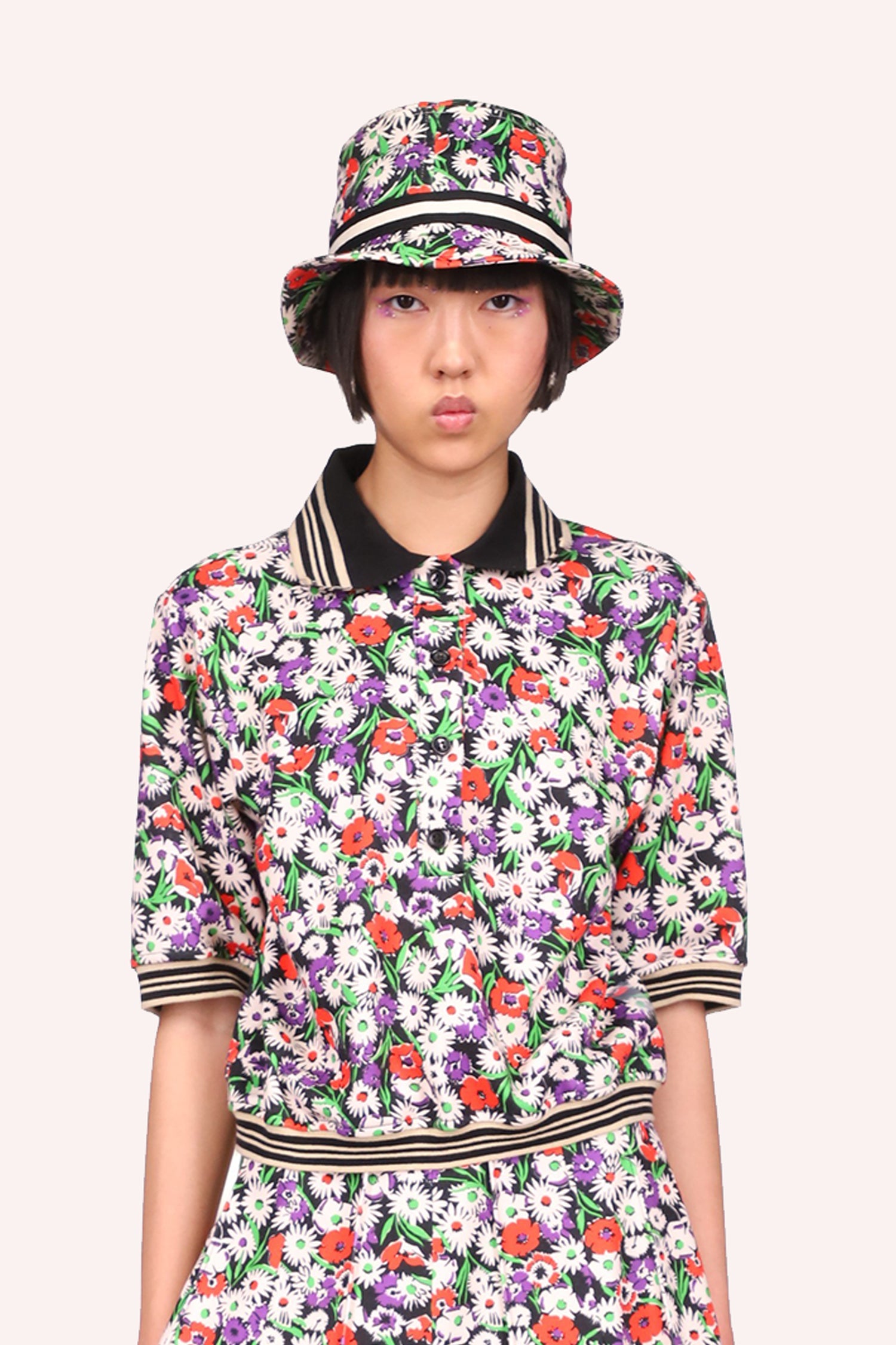 Daisies Polo Top<br> Rouge Multi - Anna Sui