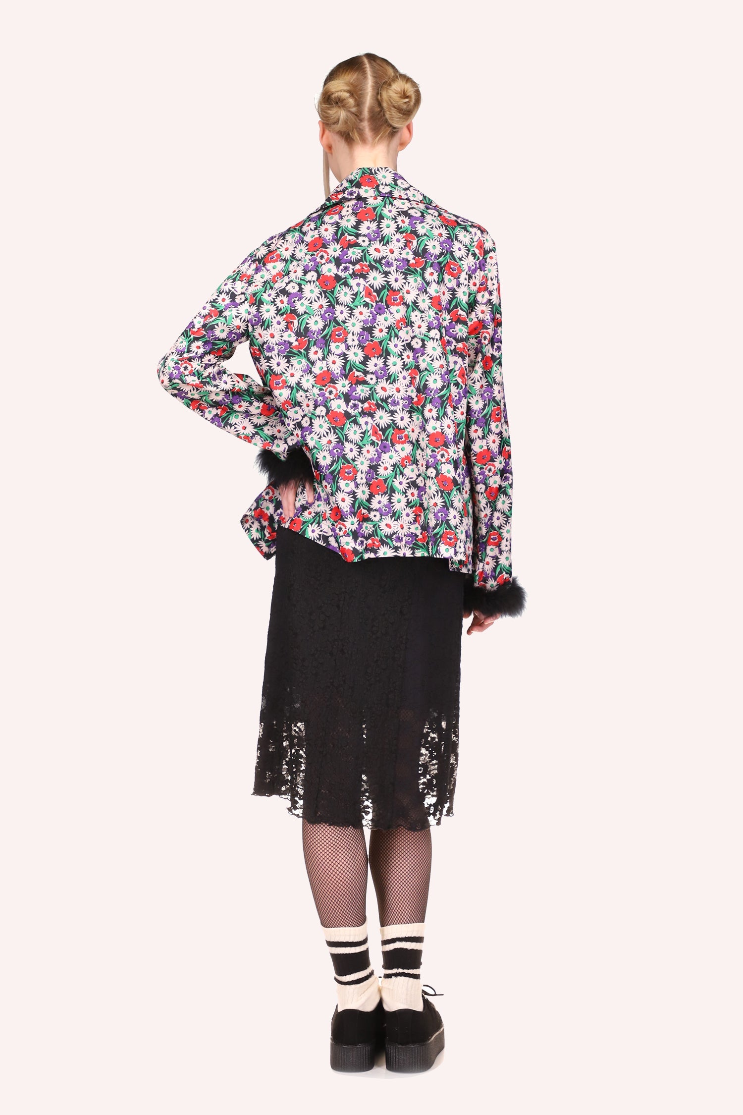 Daisies Windbreaker Jacket <br> Rouge Multi - Anna Sui