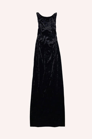 Floral Jacquard and Lace Dress<br> Black