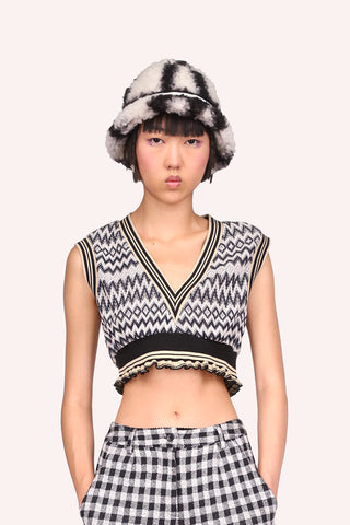 Color Block Stretch Velvet Ruched Skirt<br> Lavender Multi