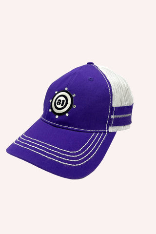 Studded Denim Trucker Hat <br> Denim