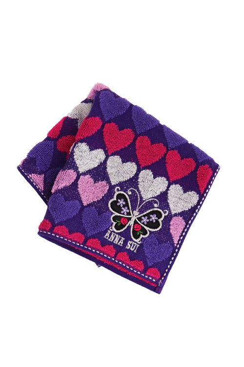Butterfly Hearts Washcloth - Anna Sui