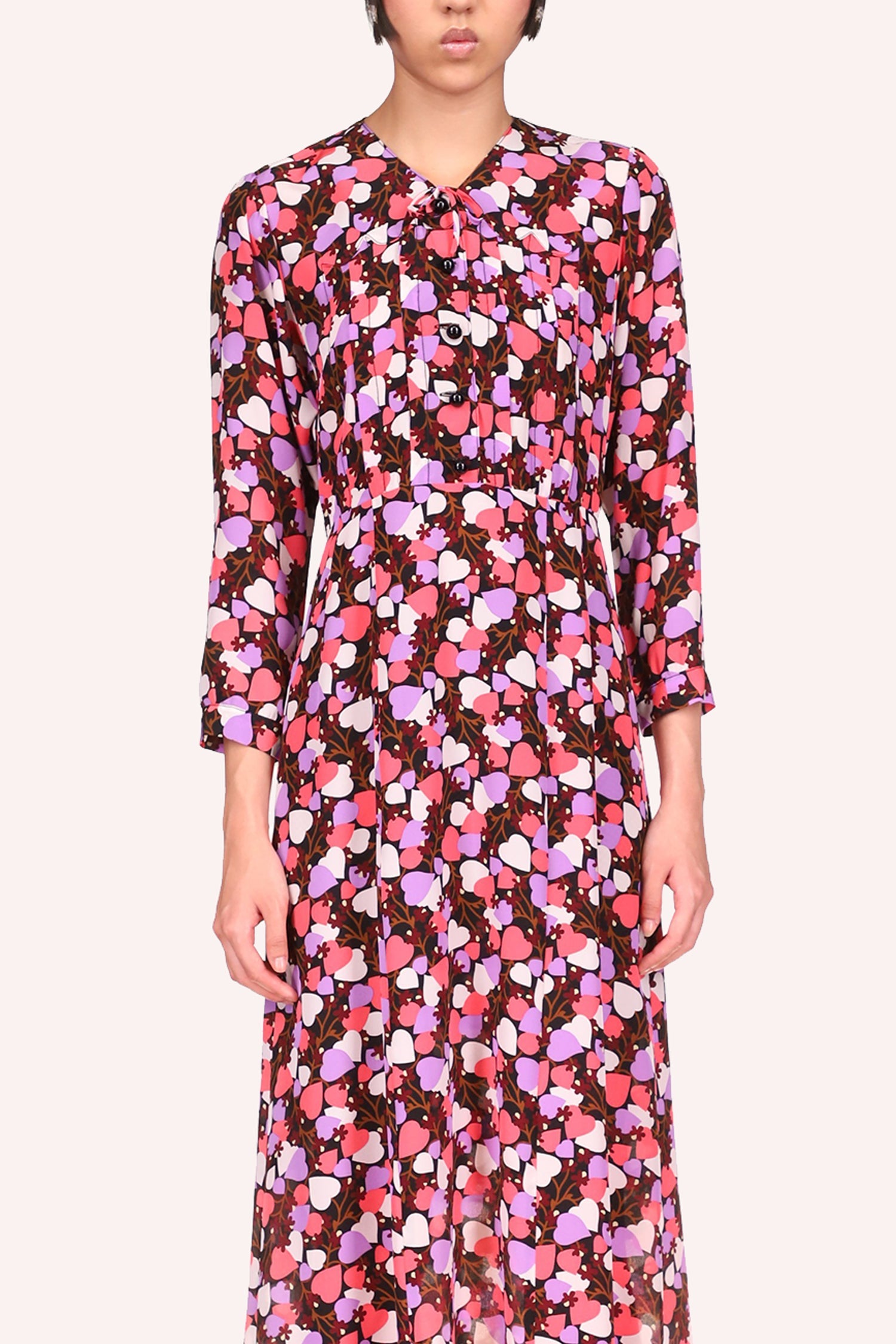 Blooming Hearts Dress<br> Lavender Multi - Anna Sui