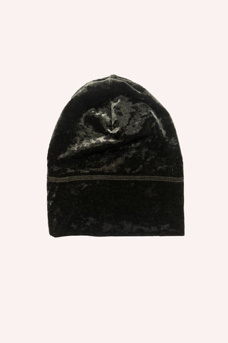 Windowpane Faux Fur Bucket Hat <br> Black Multi
