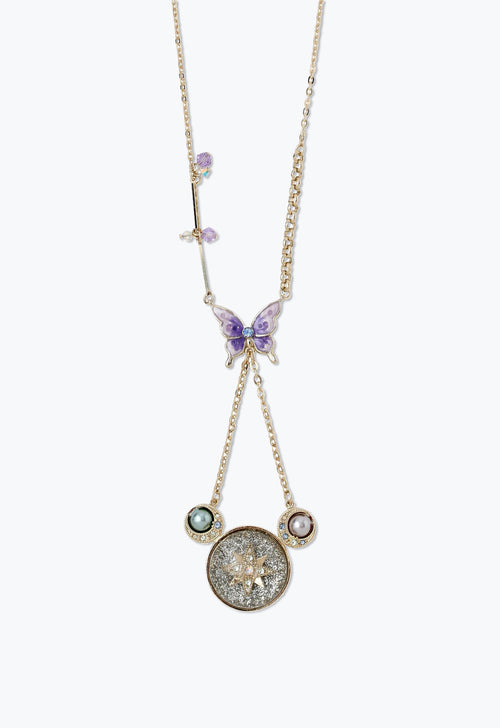 Butterfly Crescent Necklace <br> Multi-color - Anna Sui