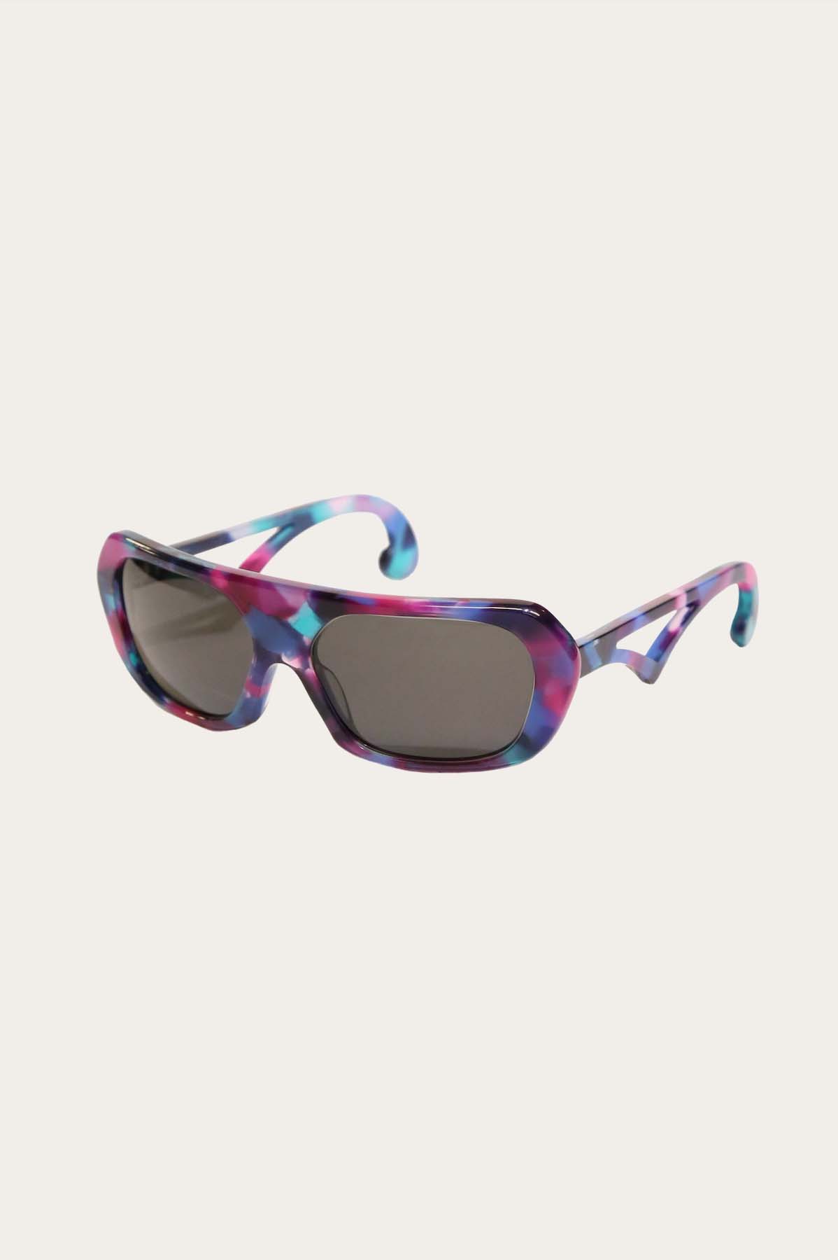 Pink Blue Camo, large eyeglass frame, custom-made Mod eyewear straight off our Fall 2019 Runway