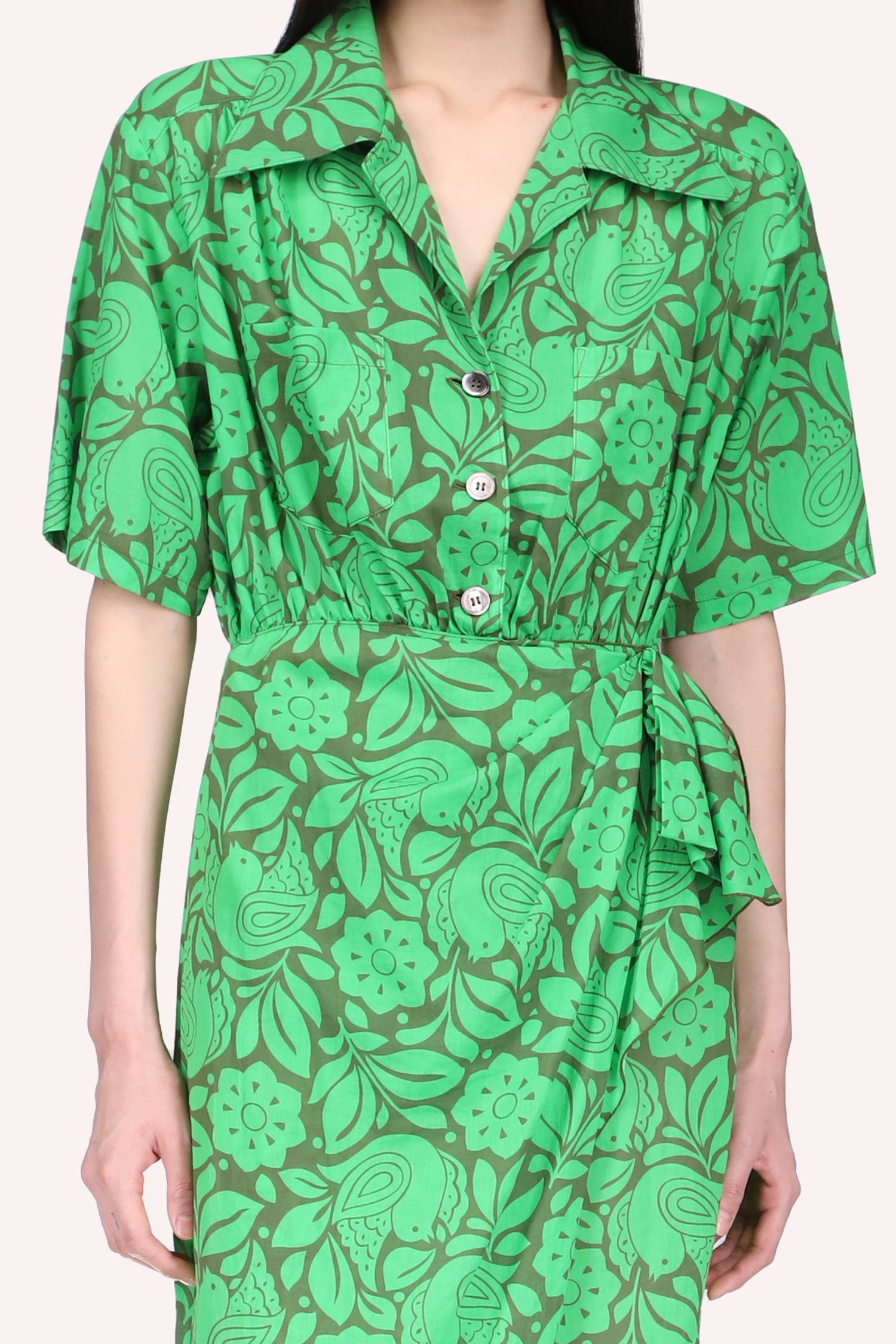 Bird of Paradise Shirt Dress