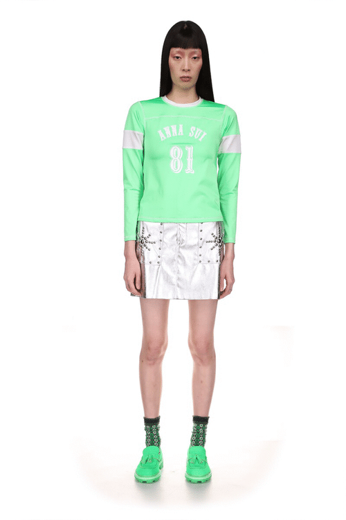 Neon Spandex Football Jersey - Anna Sui