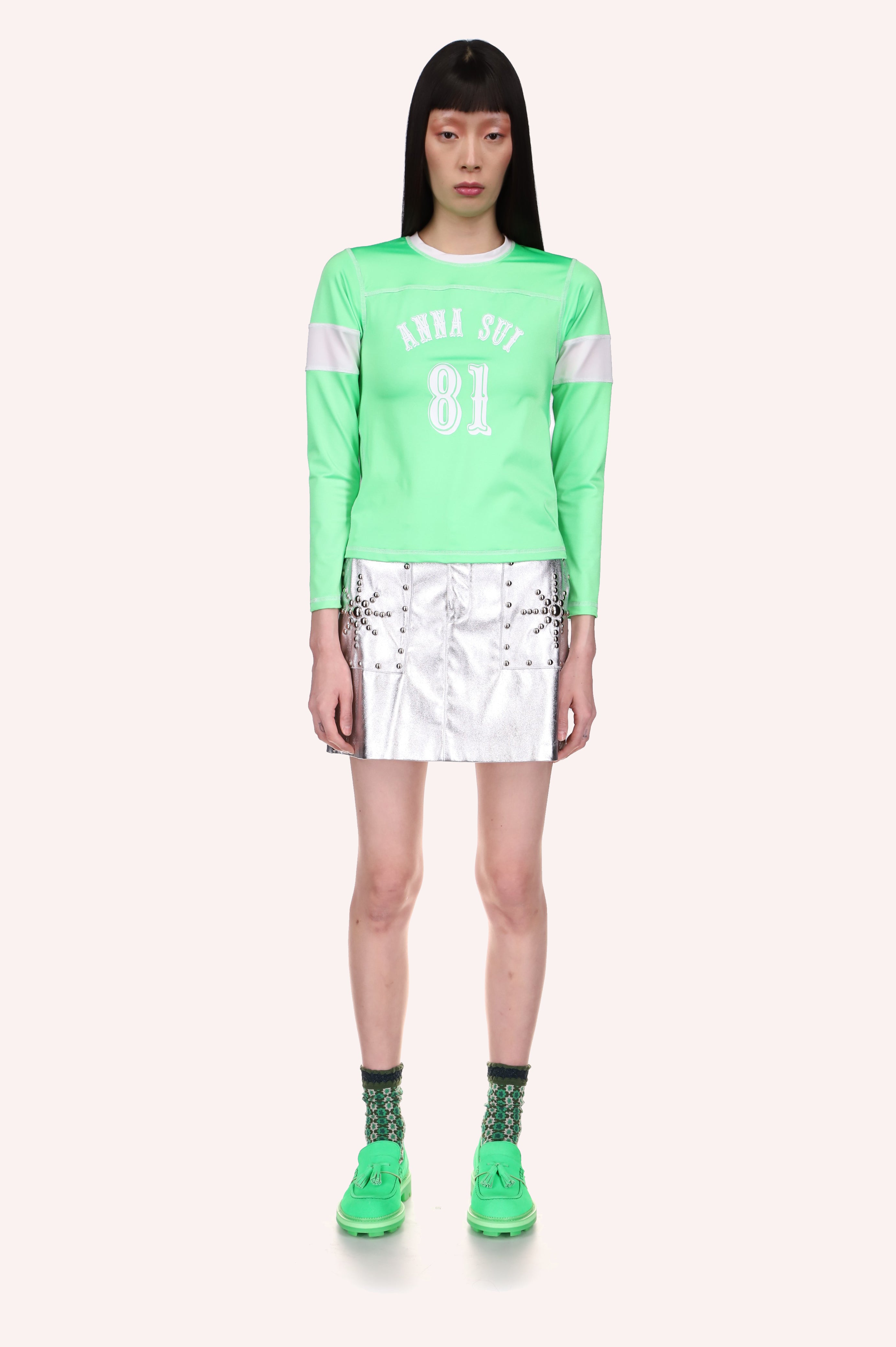 Neon Spandex Football Jersey - Anna Sui
