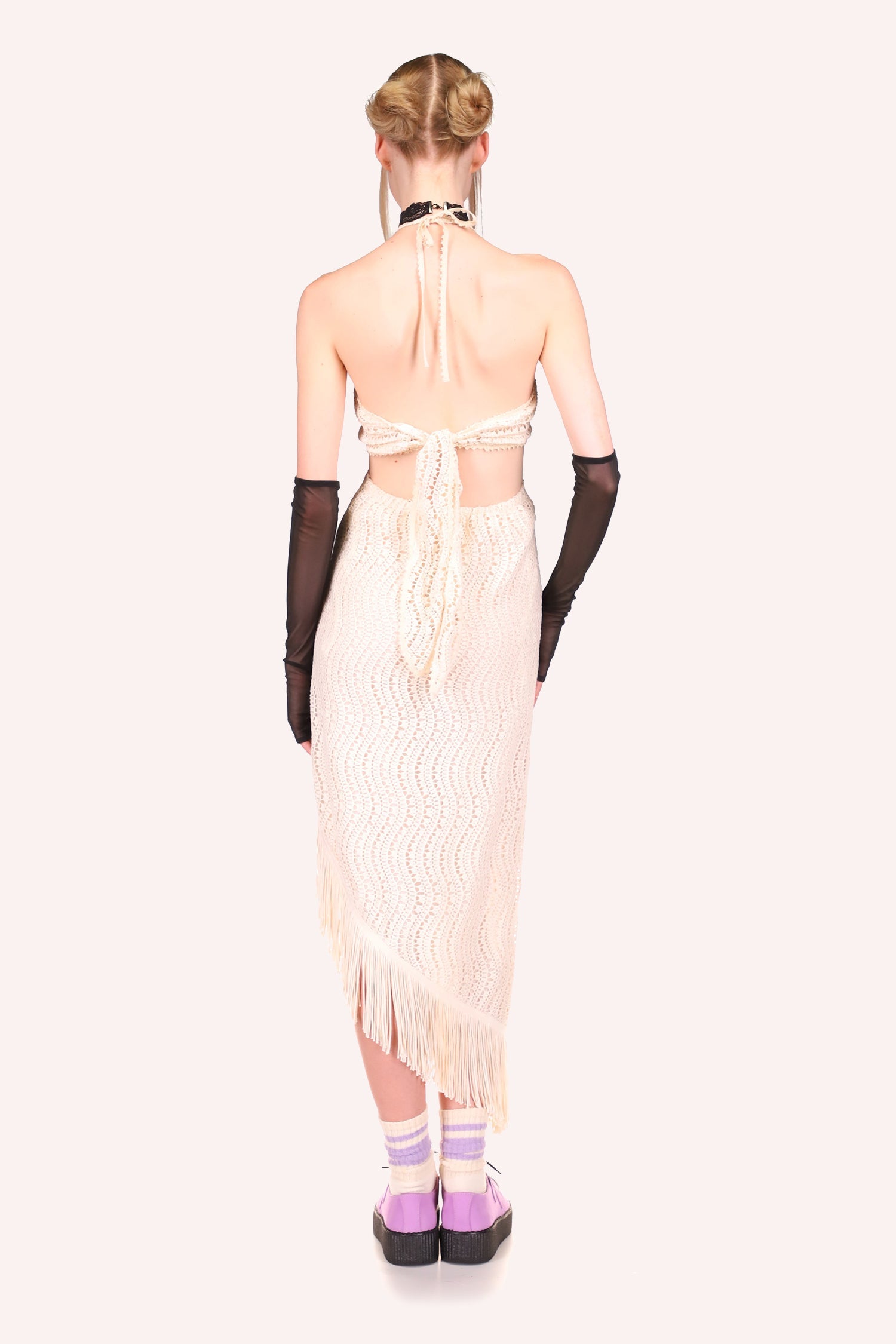 Crochet Lace Cutout Dress – Anna Sui