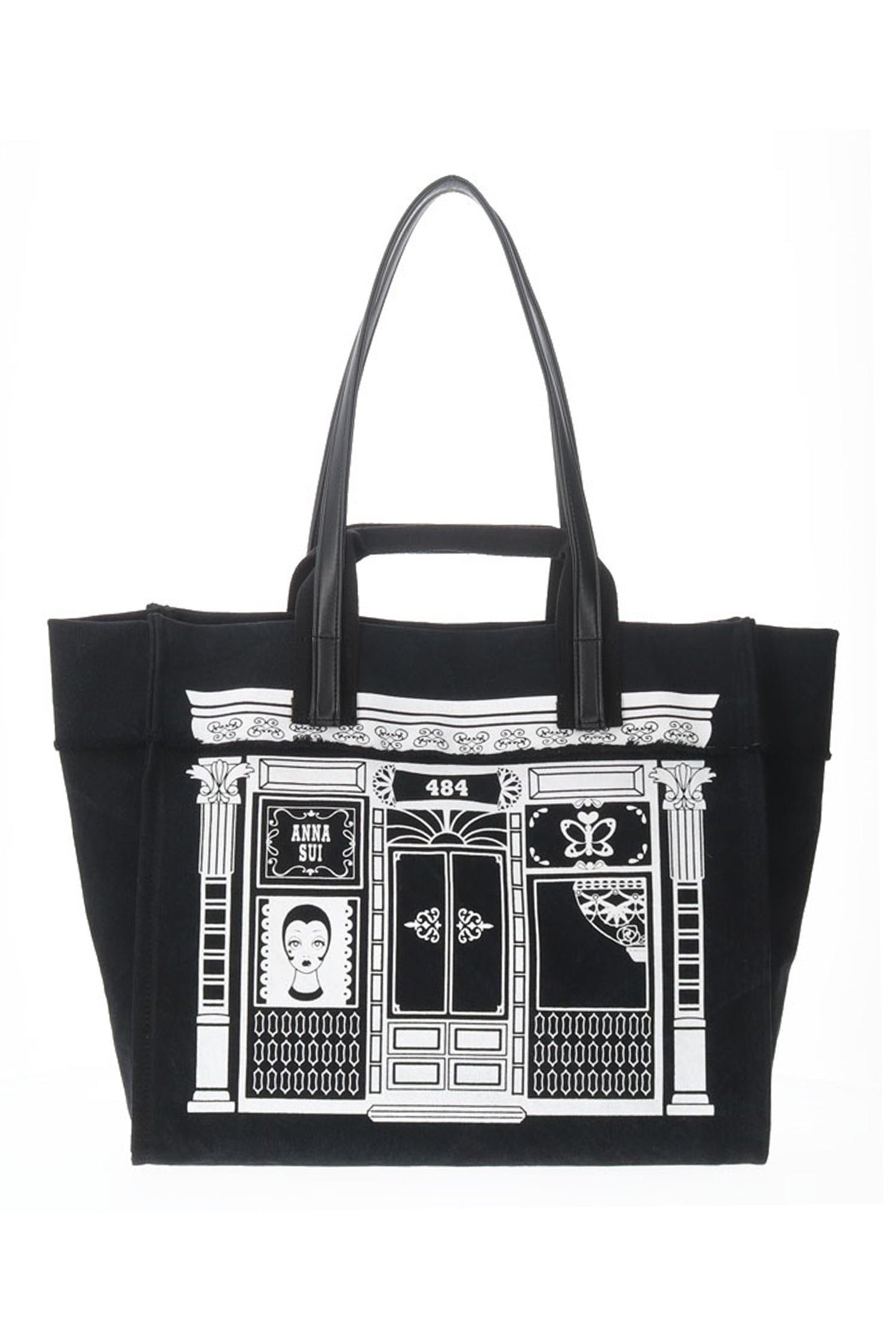 Limited Edition: Anna Sui Soho Boutique Tote Bag Black Multi