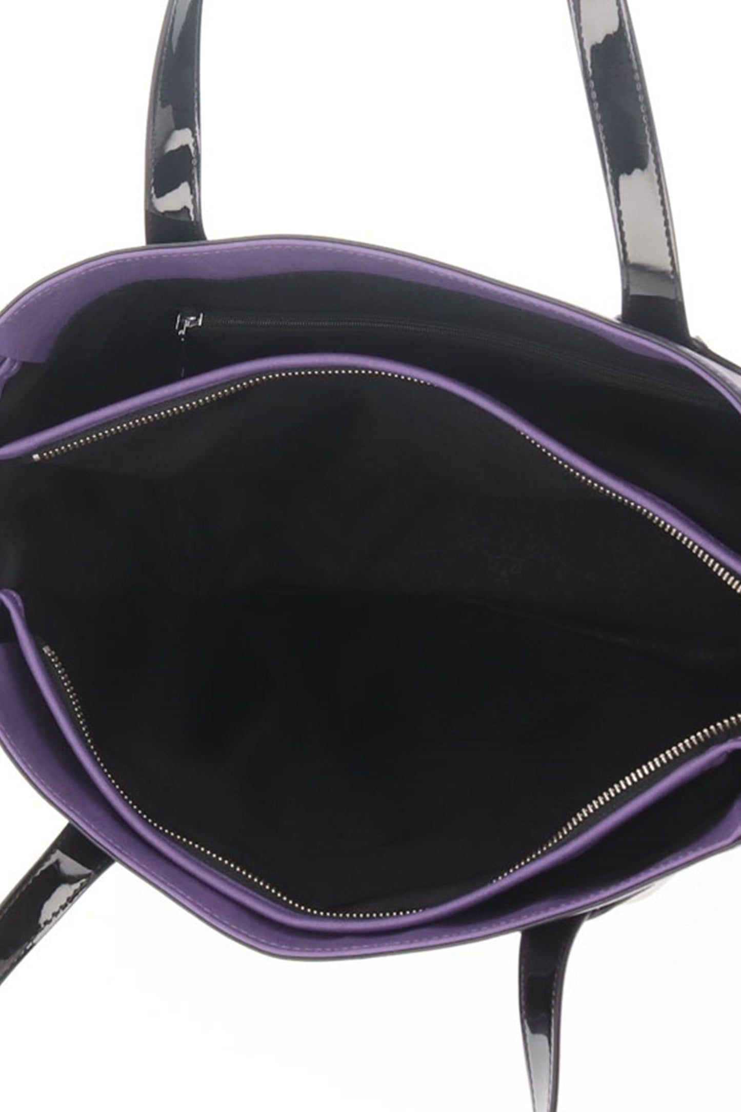 Metallica Large Tote Bag Purple open has with plenty of space to carry a lot of your belonging