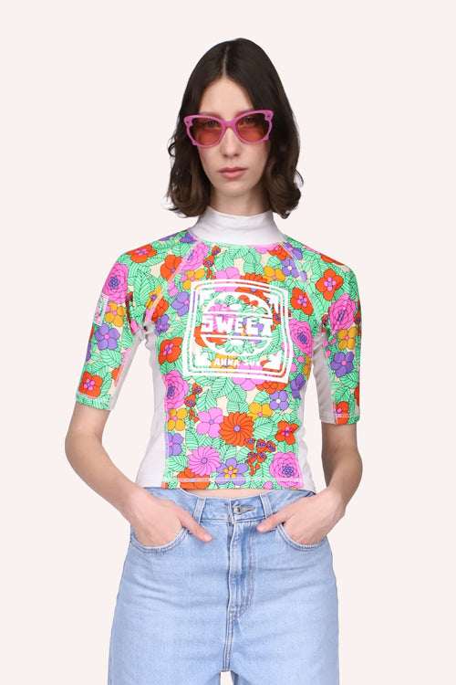 Beckoning Blossoms Surf Top <br> Marigold - Anna Sui