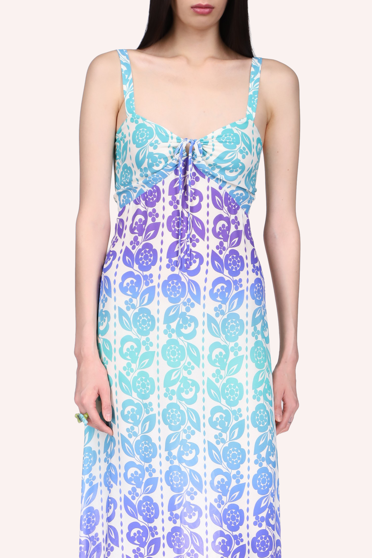 Radiant Ombre Slip Dress - Anna Sui