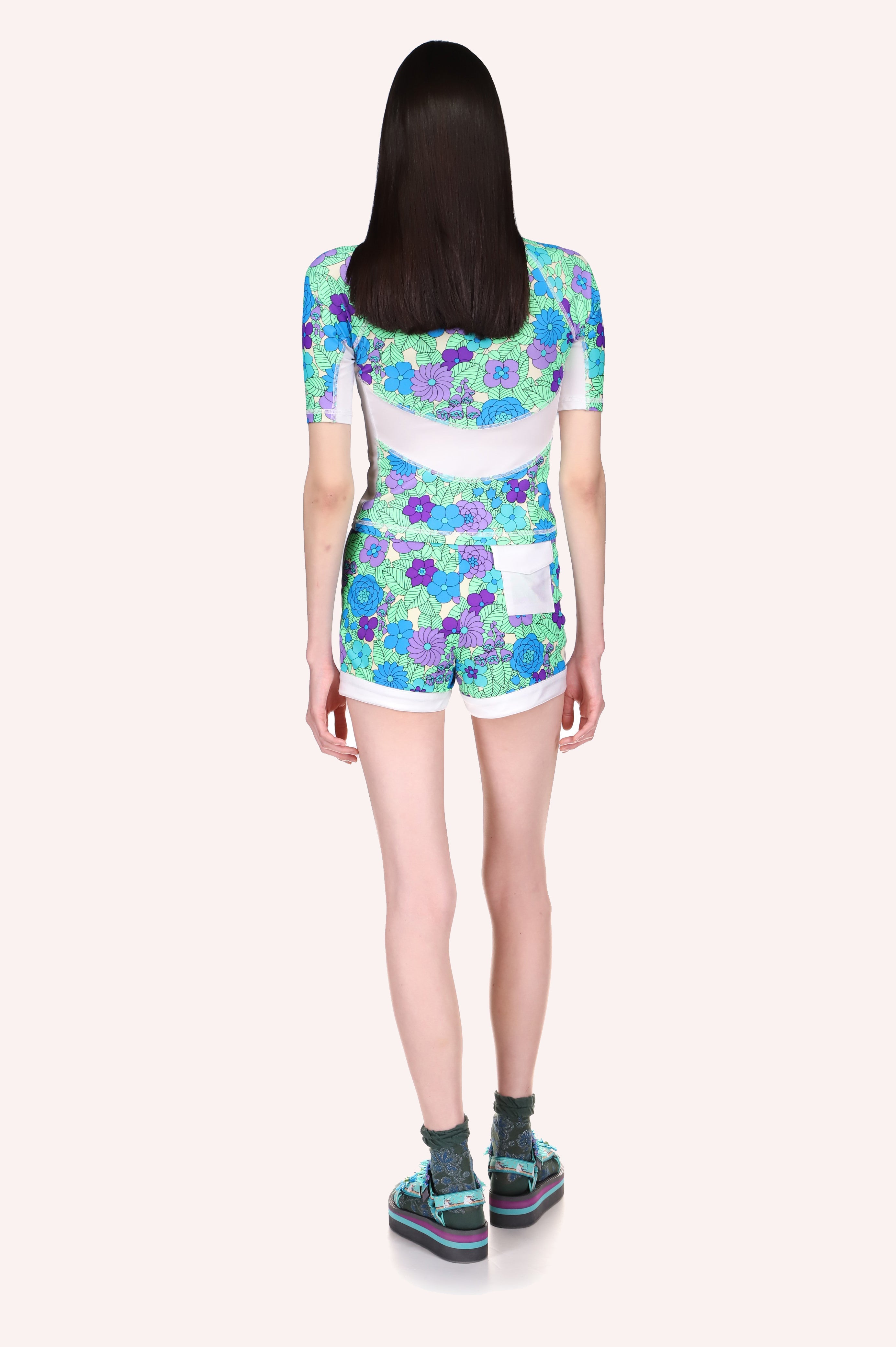 Beckoning Blossoms Surf Top <br> Orchid - Anna Sui